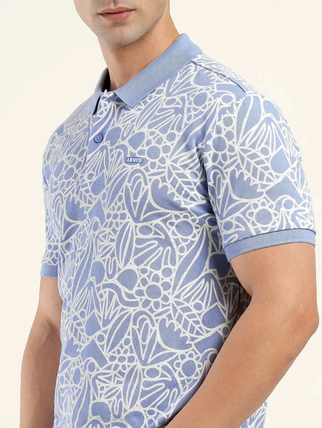 Summer Outing Men's Printed Polo T-shirt