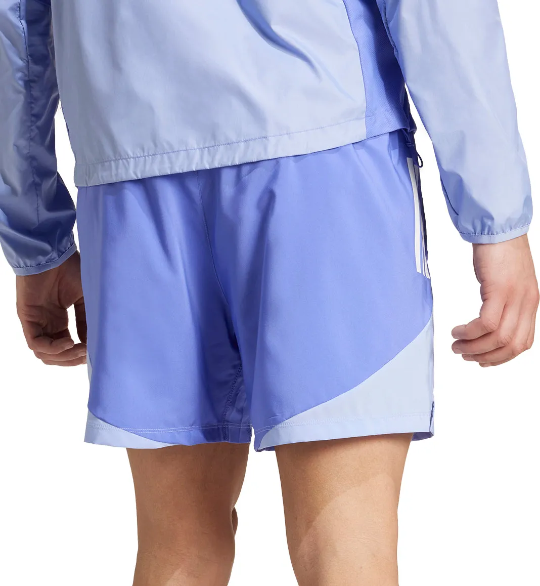 WrinkleFreeFabric adidas Own The Run 7 Inch Mens Running Shorts - Blue