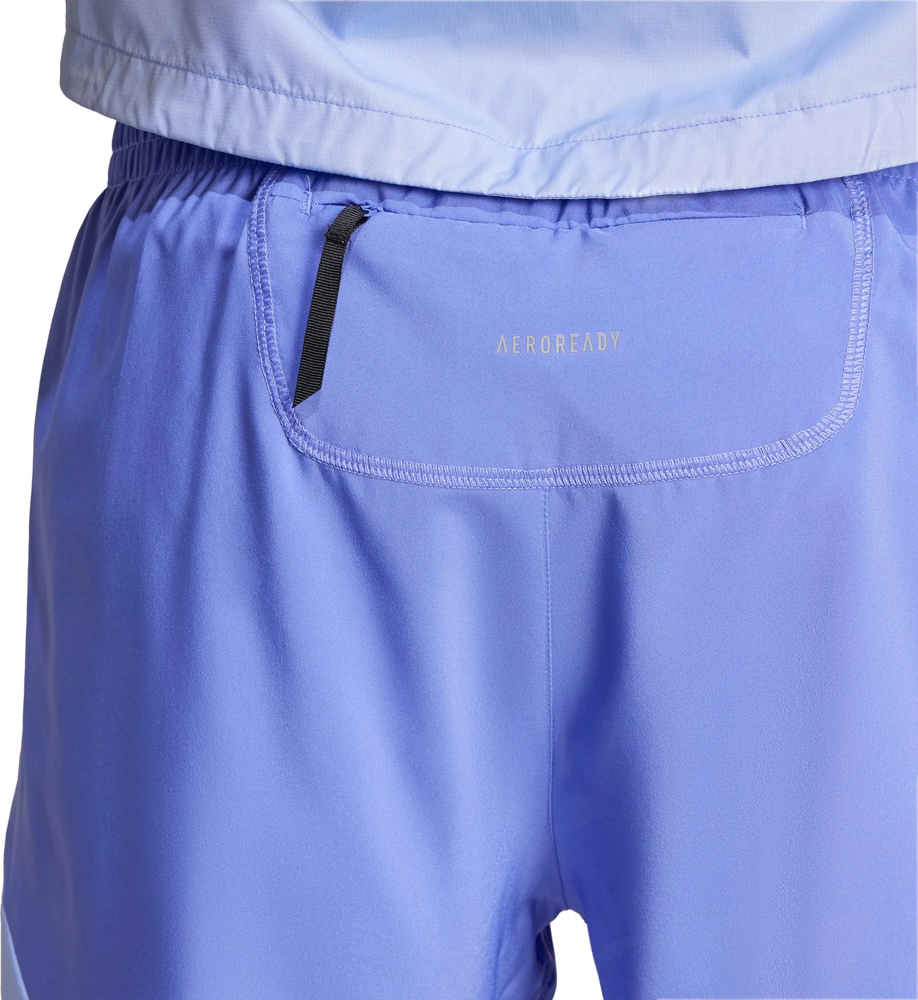 Athletic Silhouette adidas Own The Run 7 Inch Mens Running Shorts - Blue