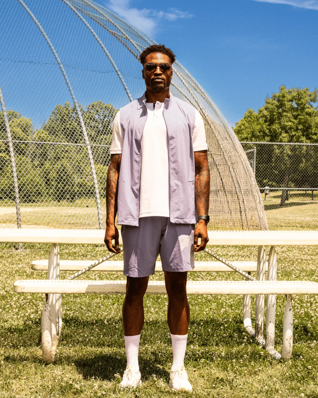 Anti Slip Waist Grip [VENTUS] Fairway Shorts - Lilac