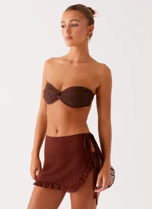 Subtle Fit Iggy Mini Skirt - Chocolate