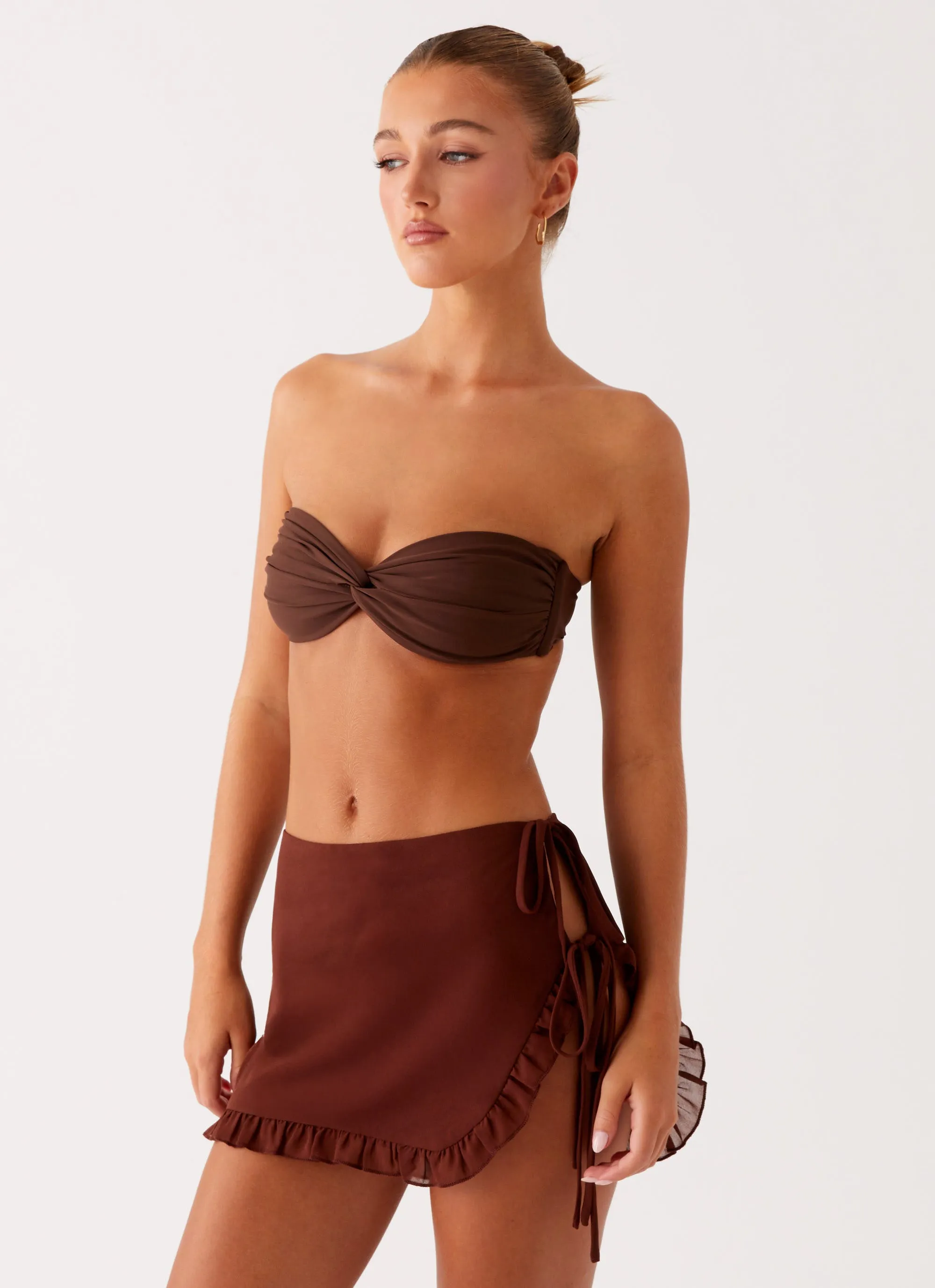 Subtle Fit Iggy Mini Skirt - Chocolate