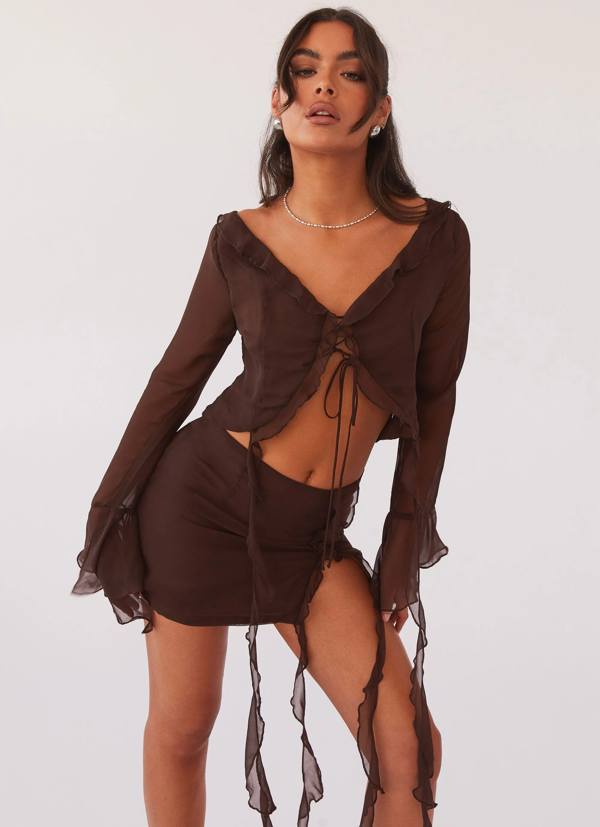 My Favourite Part Mini Skirt - Dark Mocha Perfect Design