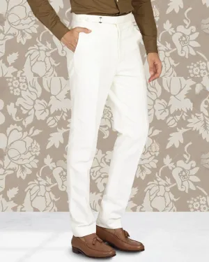 Linen Cotton Canvas: Cream Pant LightweightWeave