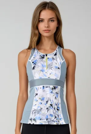 Blurry Bouquet Tank Top w/ Built-In Sports Bra Resilient