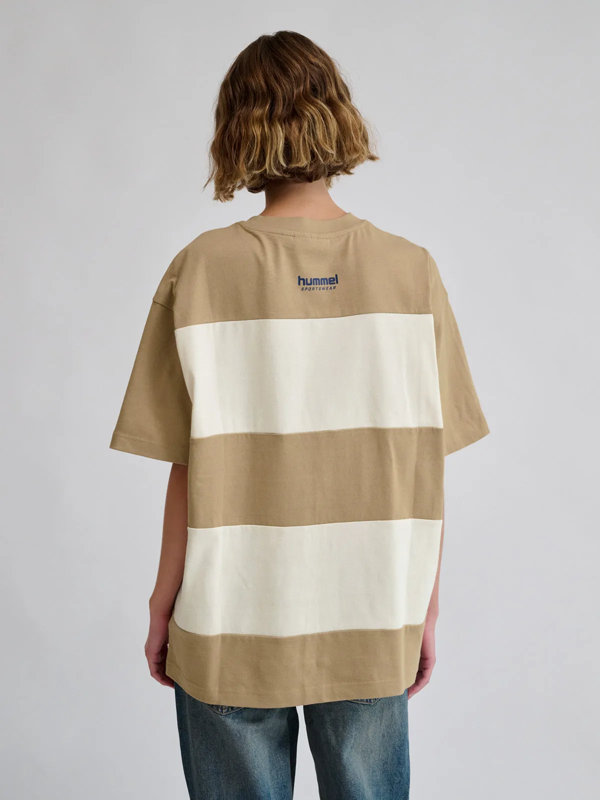Loose T-Shirt S/S Bees Stripe Teenager fashion