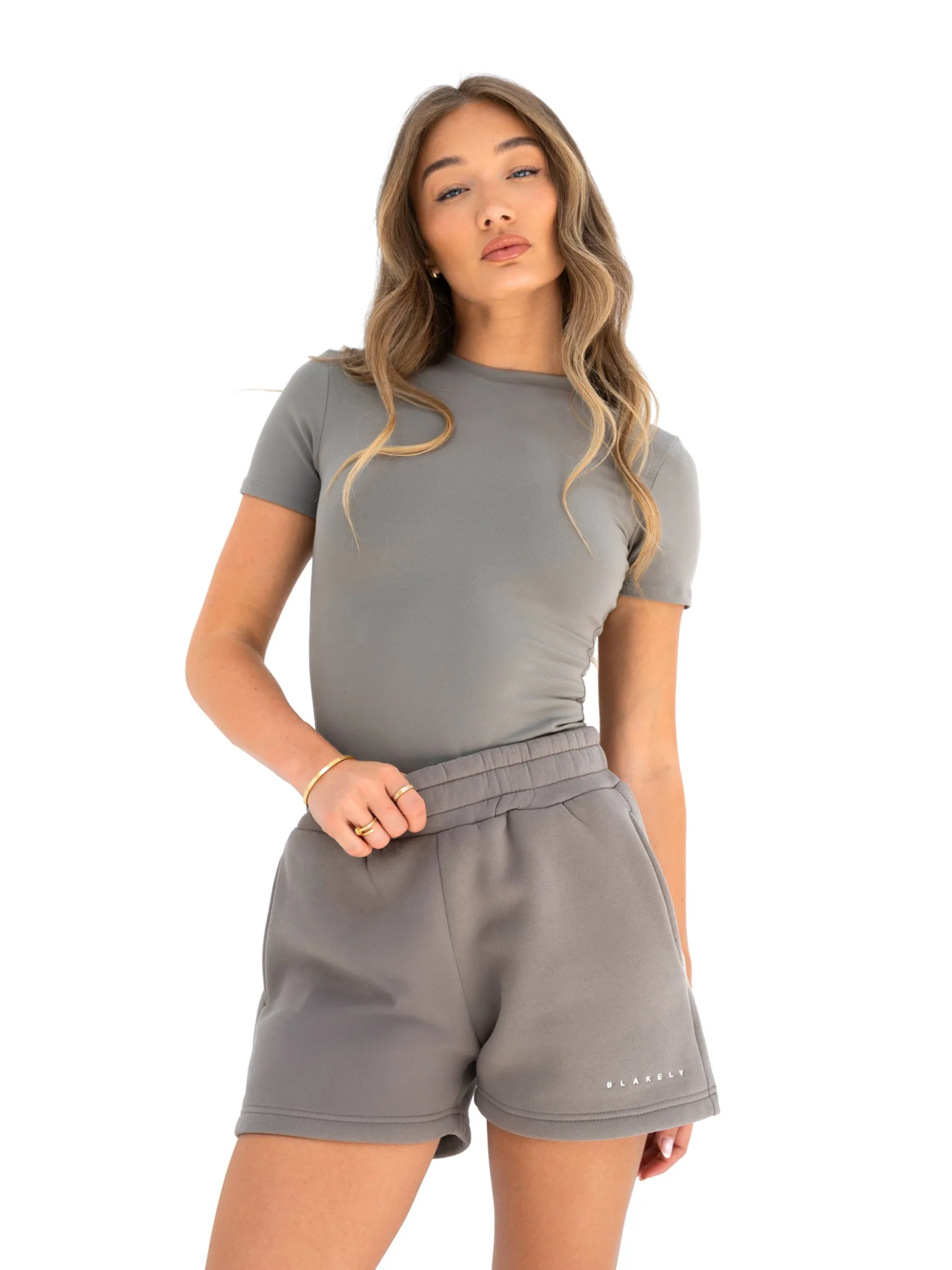 Earth Tones men's clothing Isabel Jogger Shorts - Neutral Grey