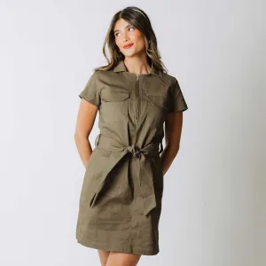 Leader Core Hamptons Dress, Olive Canvas
