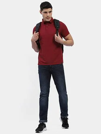 Polish Core Hummel Men Jaye Red Golf Polo Tshirt