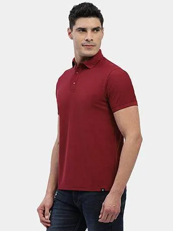 Gentle Power Hummel Men Jaye Red Golf Polo Tshirt