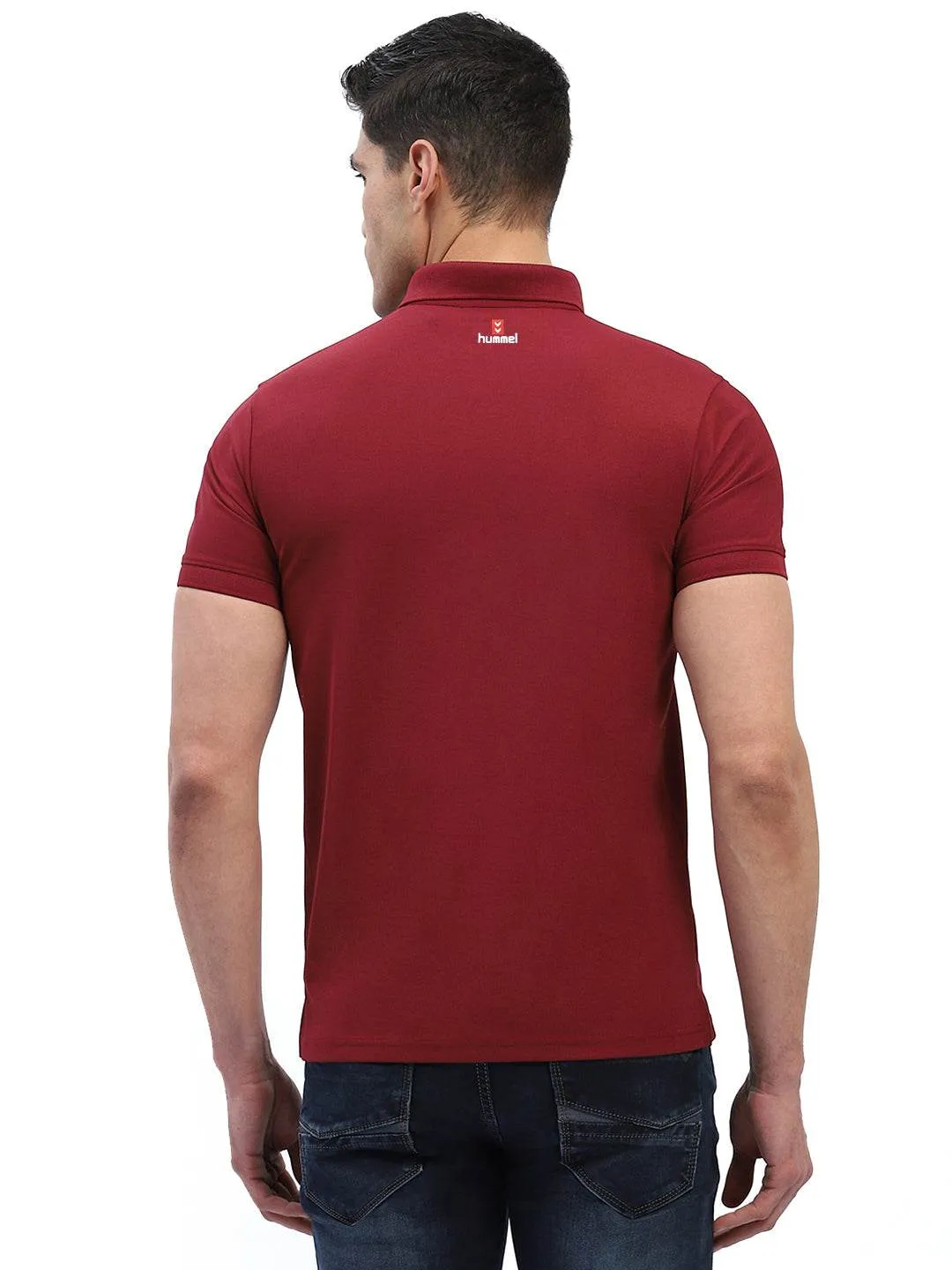 Craft Edge Hummel Men Jaye Red Golf Polo Tshirt