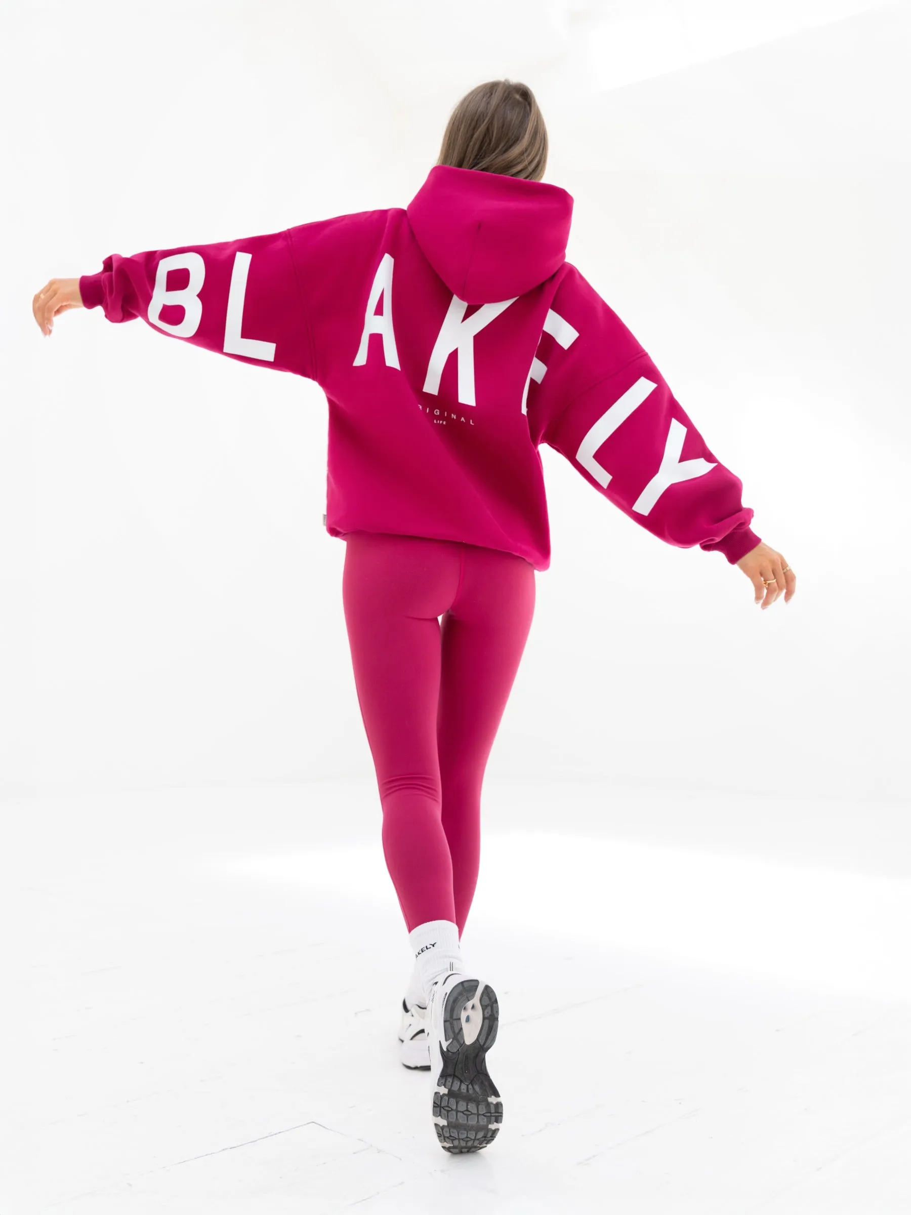 Isabel Oversized Hoodie - Ultra Pink Garment Wash
