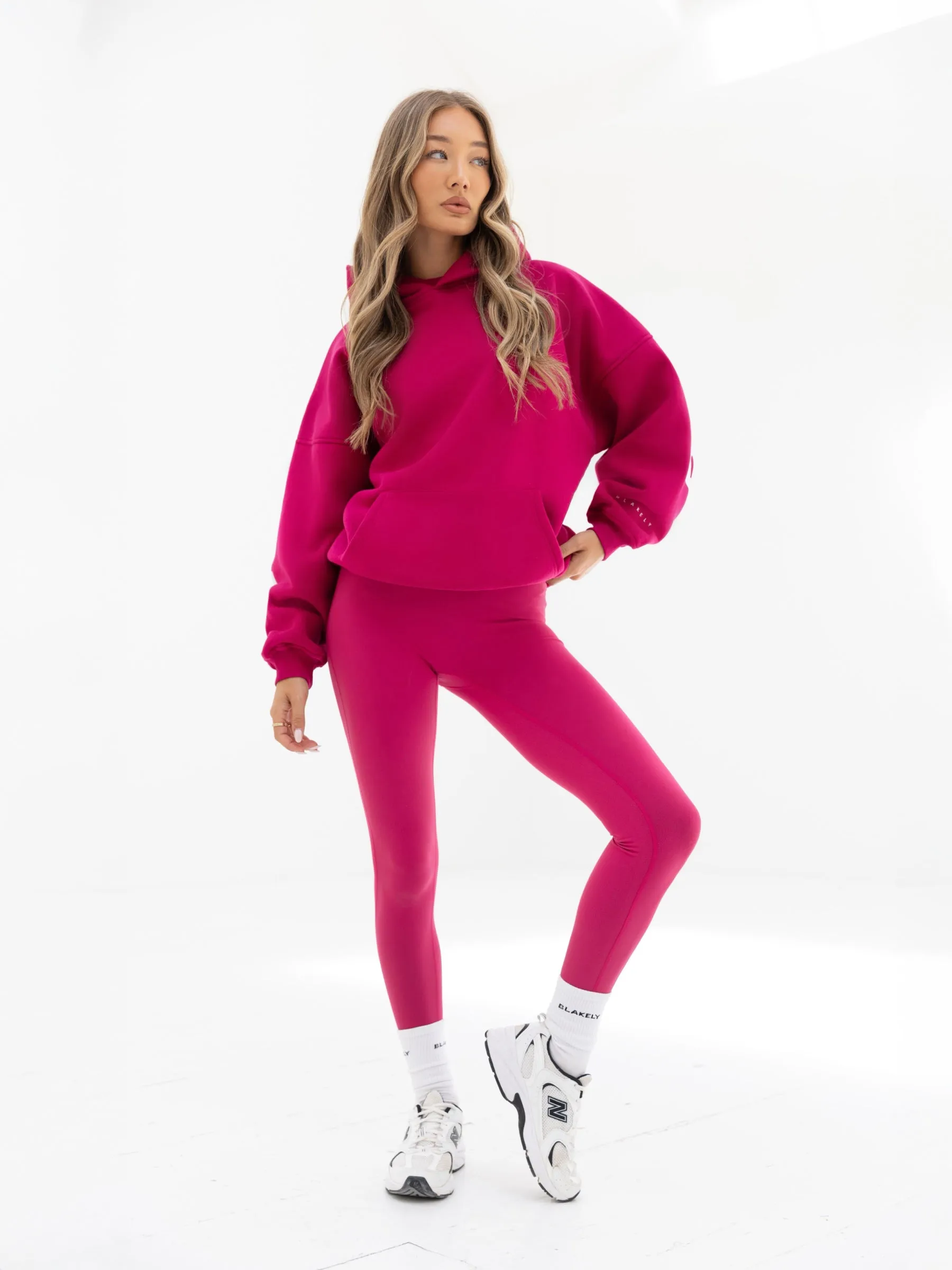Isabel Oversized Hoodie - Ultra Pink Matching Set