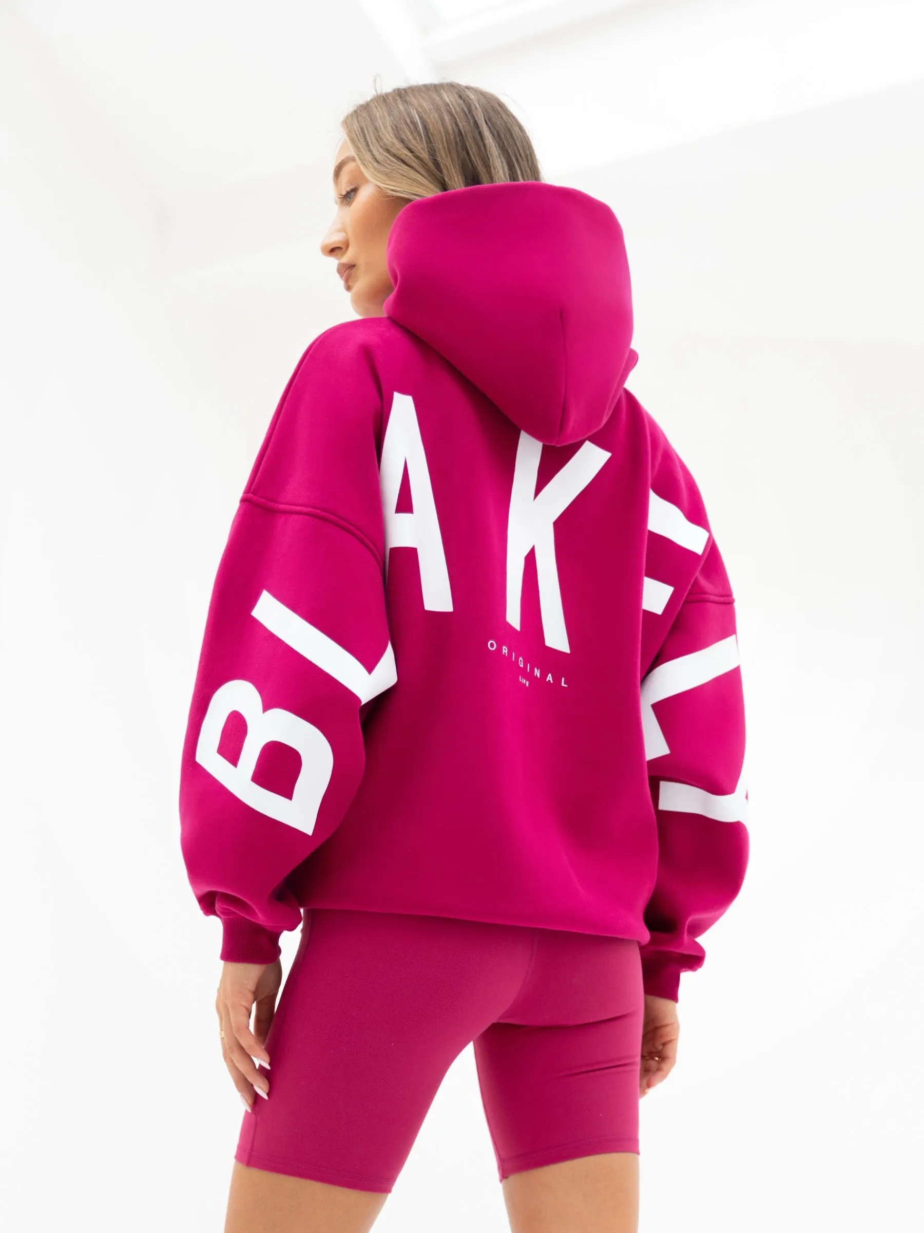Isabel Oversized Hoodie - Ultra Pink Street Edge