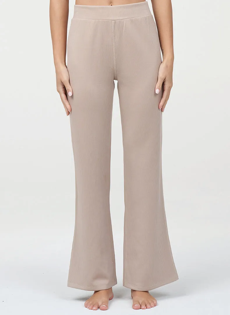 Soft Touch Material Ultraluxe Rib Flare Pant