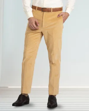 Primrose yellow 21 Wale Needle Cord Breathable Layer Classic Comfort