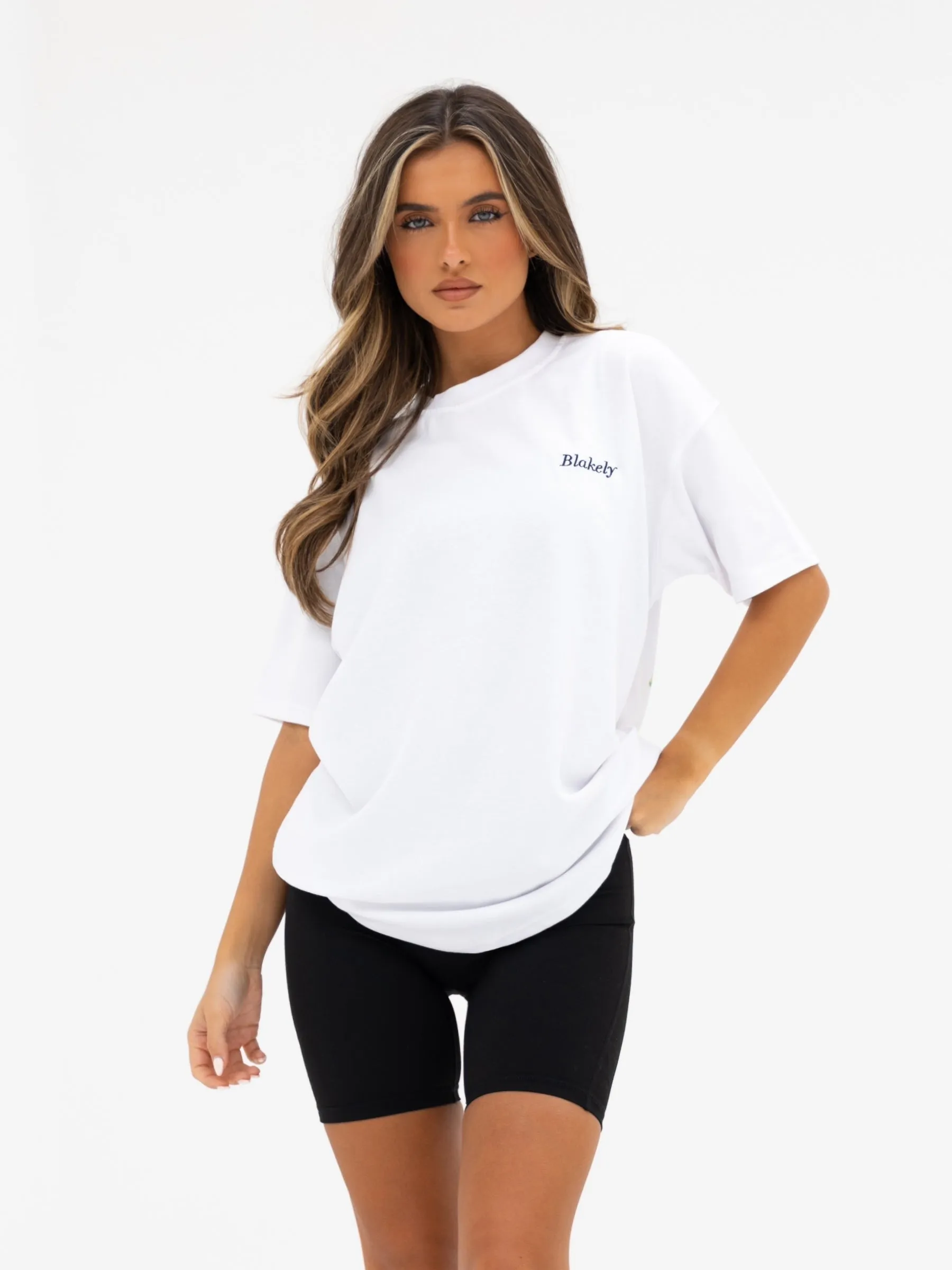 Lia Lemon Oversized T-Shirt - White Easy Style