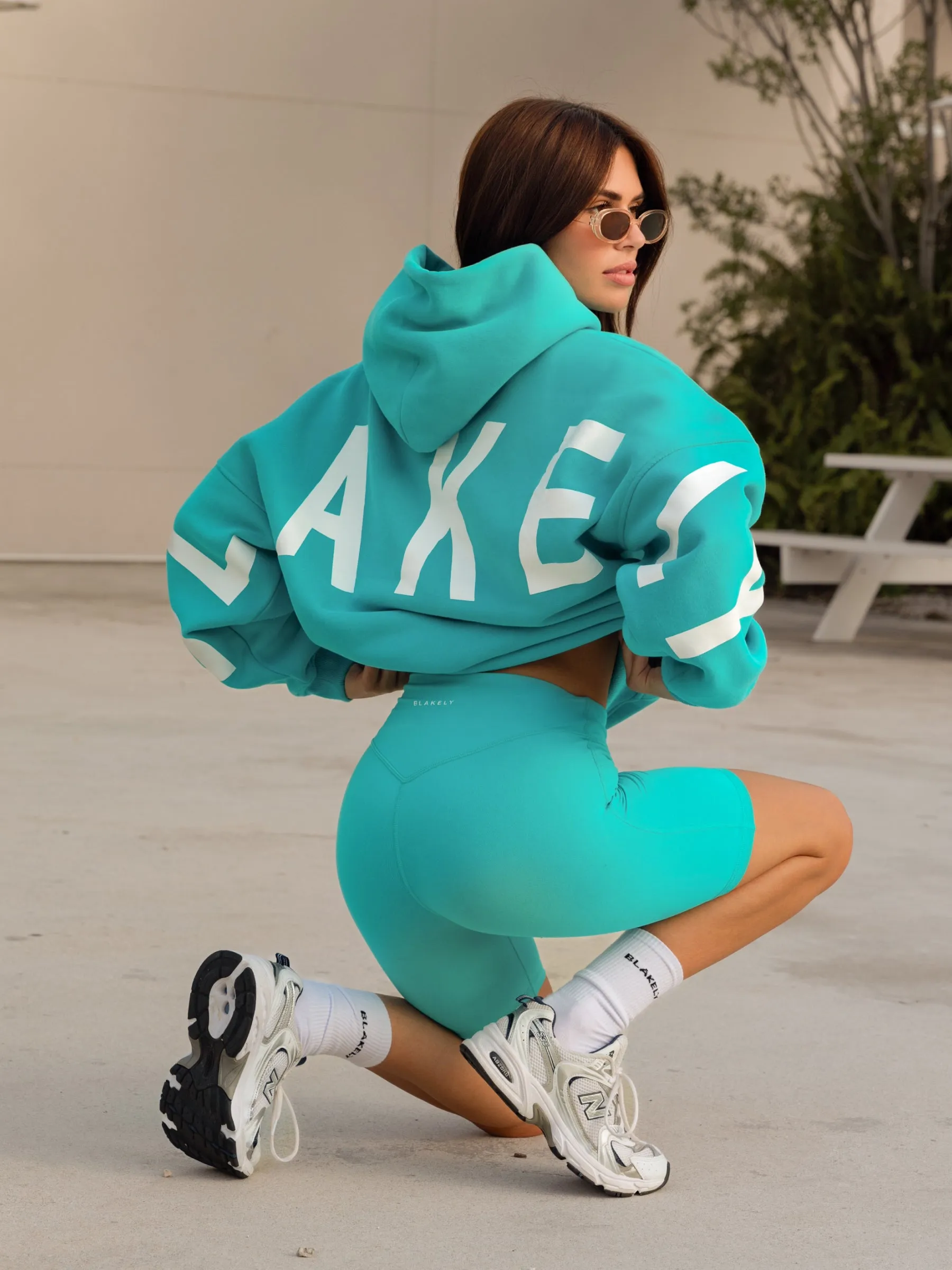Movie going wear Isabel Oversized Hoodie - Aqua
