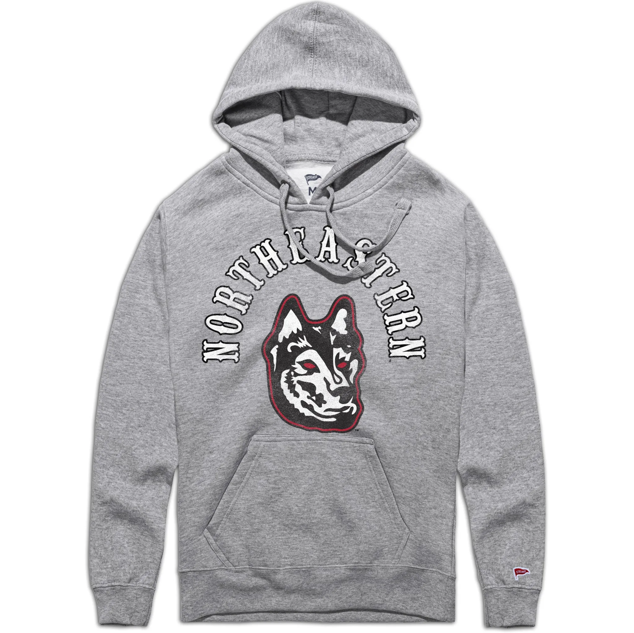 Cheetah like Urban Street Style Northeastern Vintage Crest Hockey Hoodie