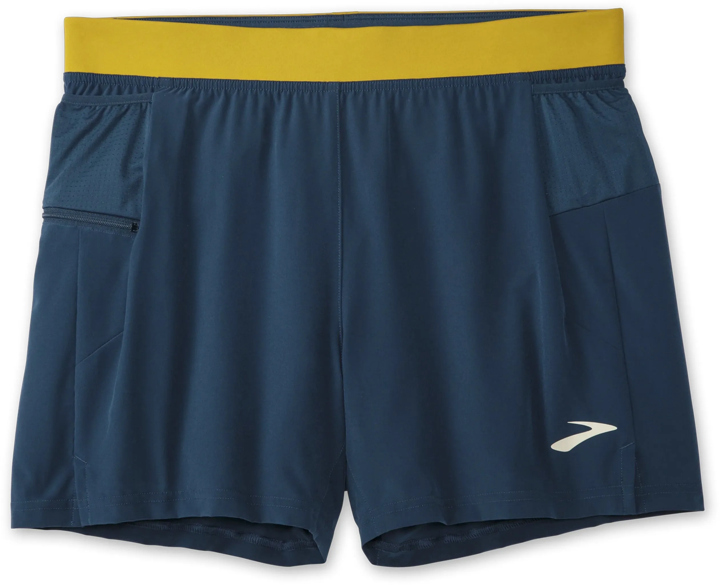 Brooks 5 Inch Sherpa 2 In 1 Mens Running Shorts - Blue new semester