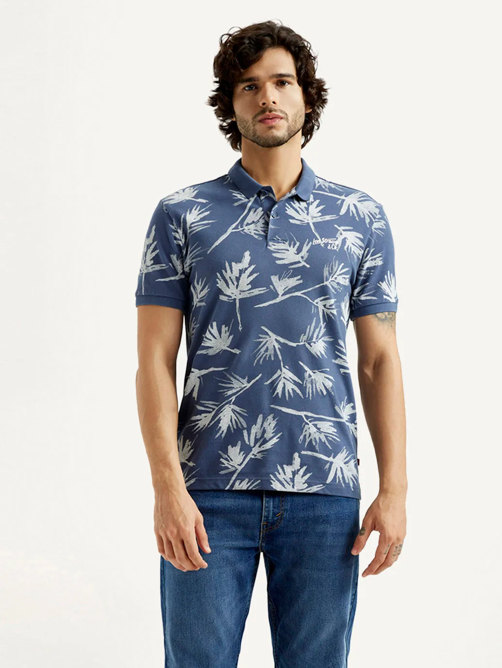 Men's Pure Cotton Slim Fit Polo T-shirt Business Meeting