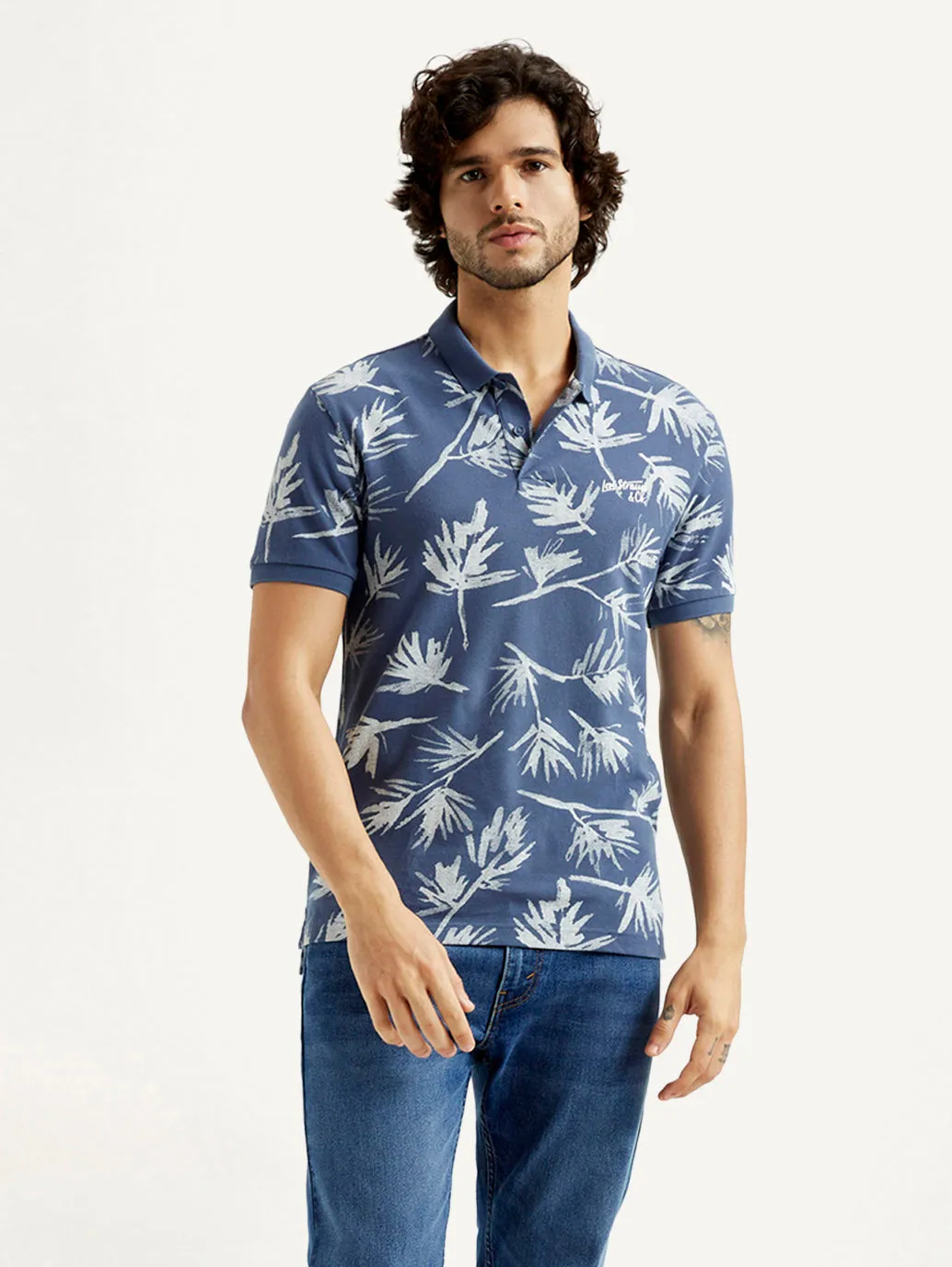Comfortable Collar Men's Pure Cotton Slim Fit Polo T-shirt
