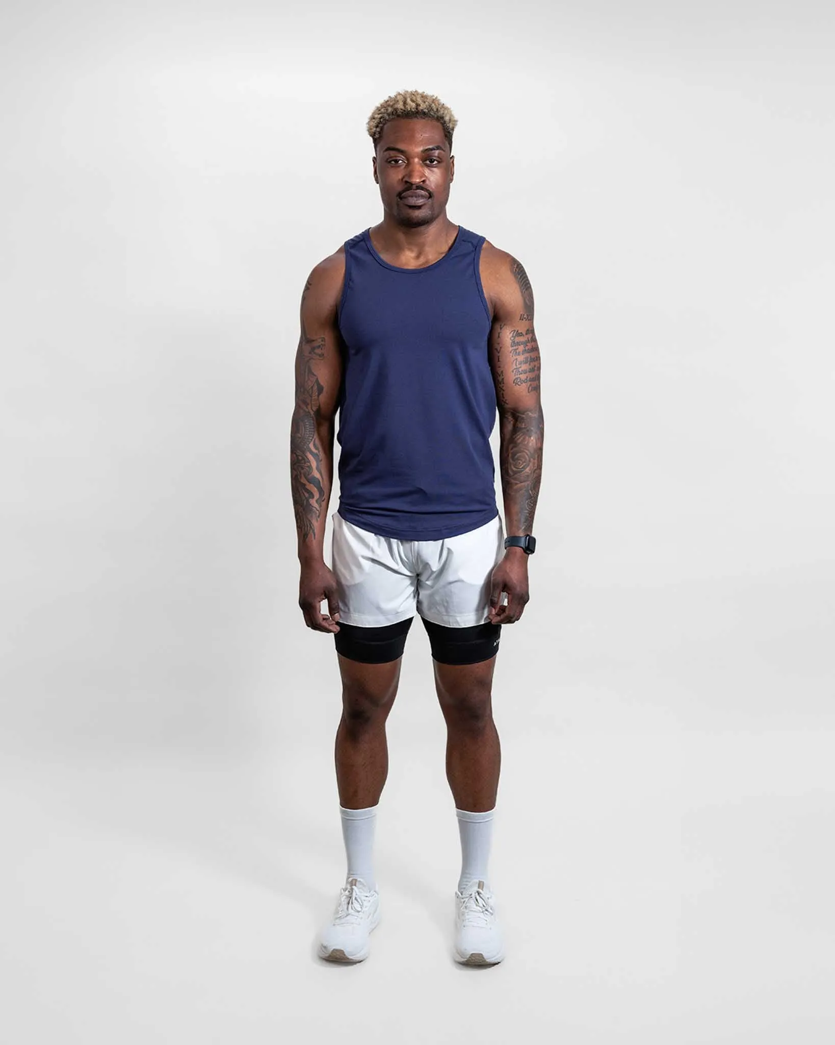 Stretchable Fabric Flexi Stretch Material [INFINITECH] Training Tank - Midnight