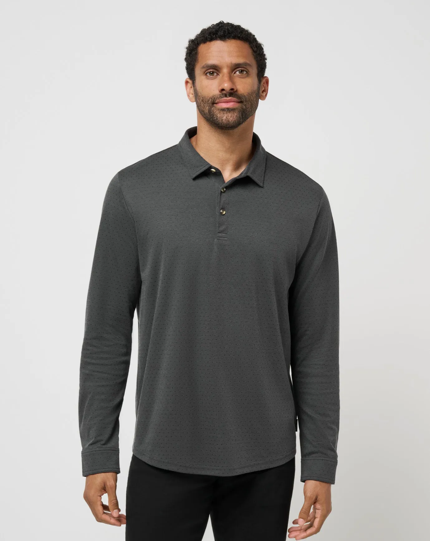 Handsome Town Long Sleeve Polo Layering Piece