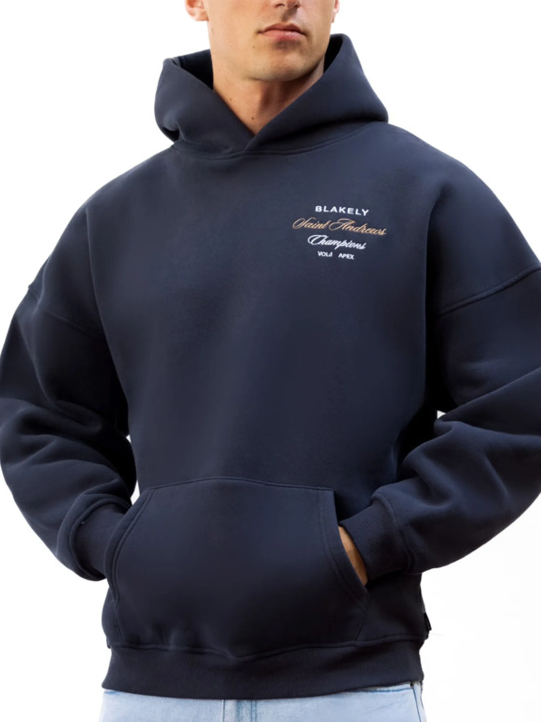 Legacy Relaxed Hoodie - True Navy autumn clothing