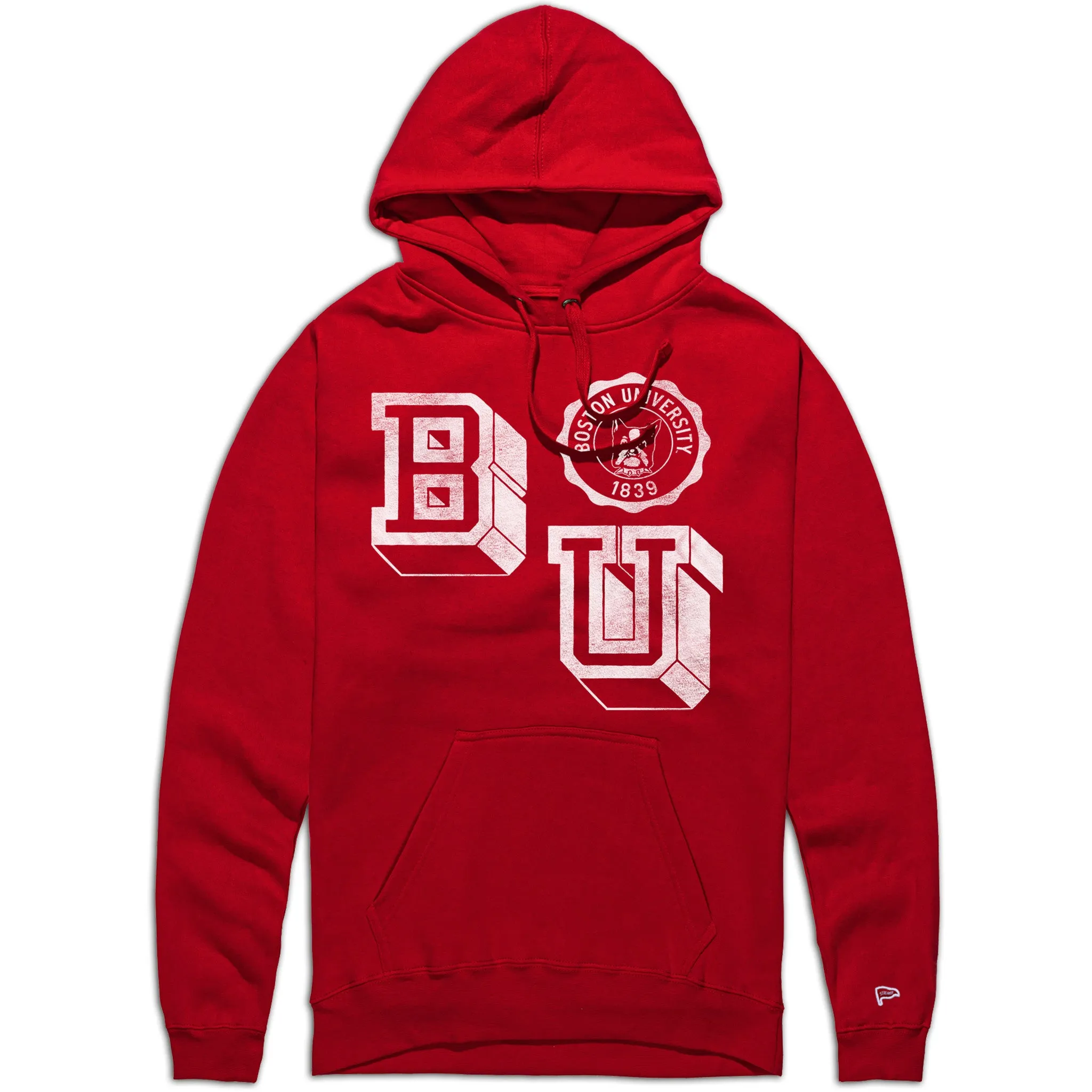Boston University Vintage Letterman Hoodie Glittery accents