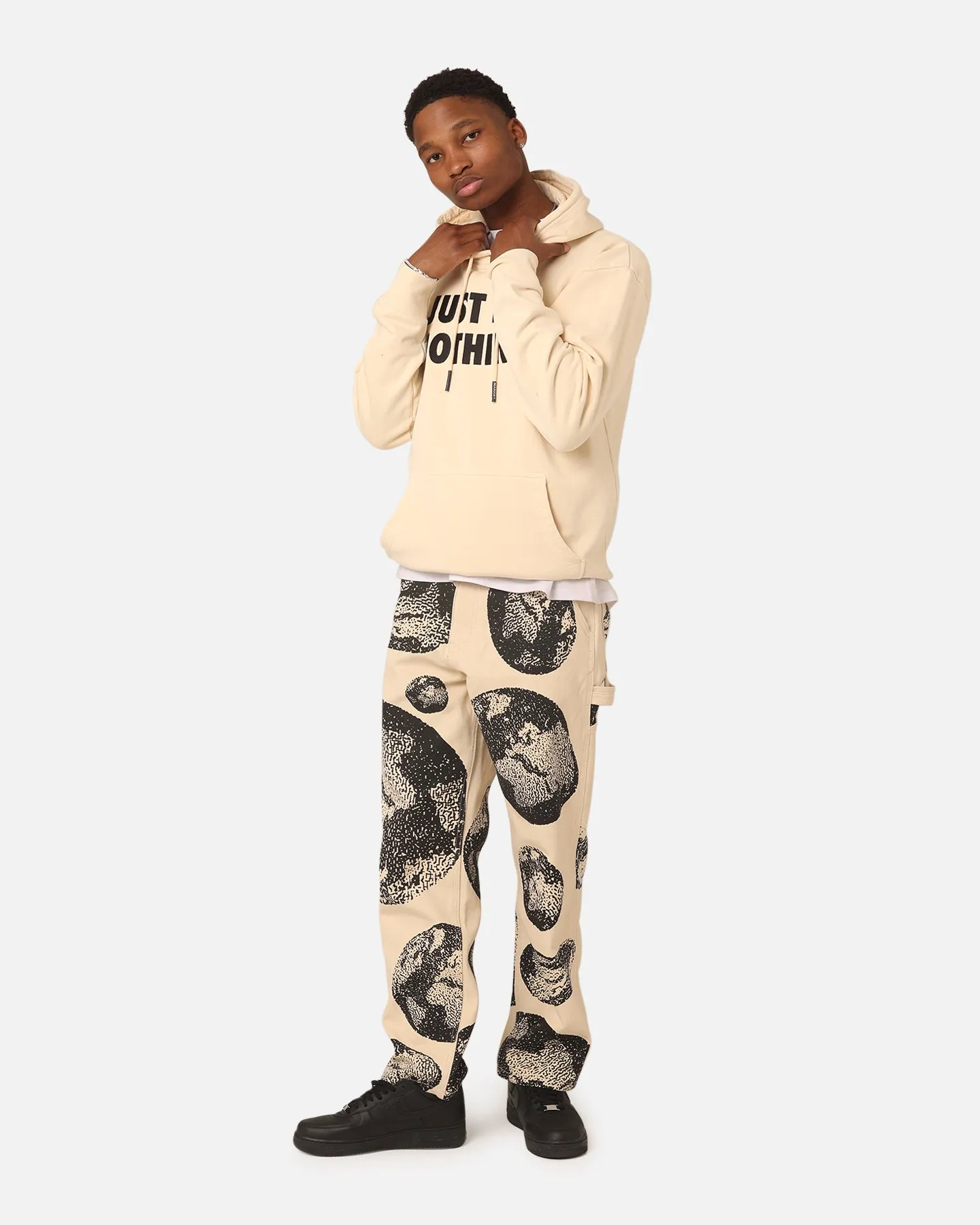 Athlete Fit High Quality Layer Ready Market Carpenter Pants Ecru