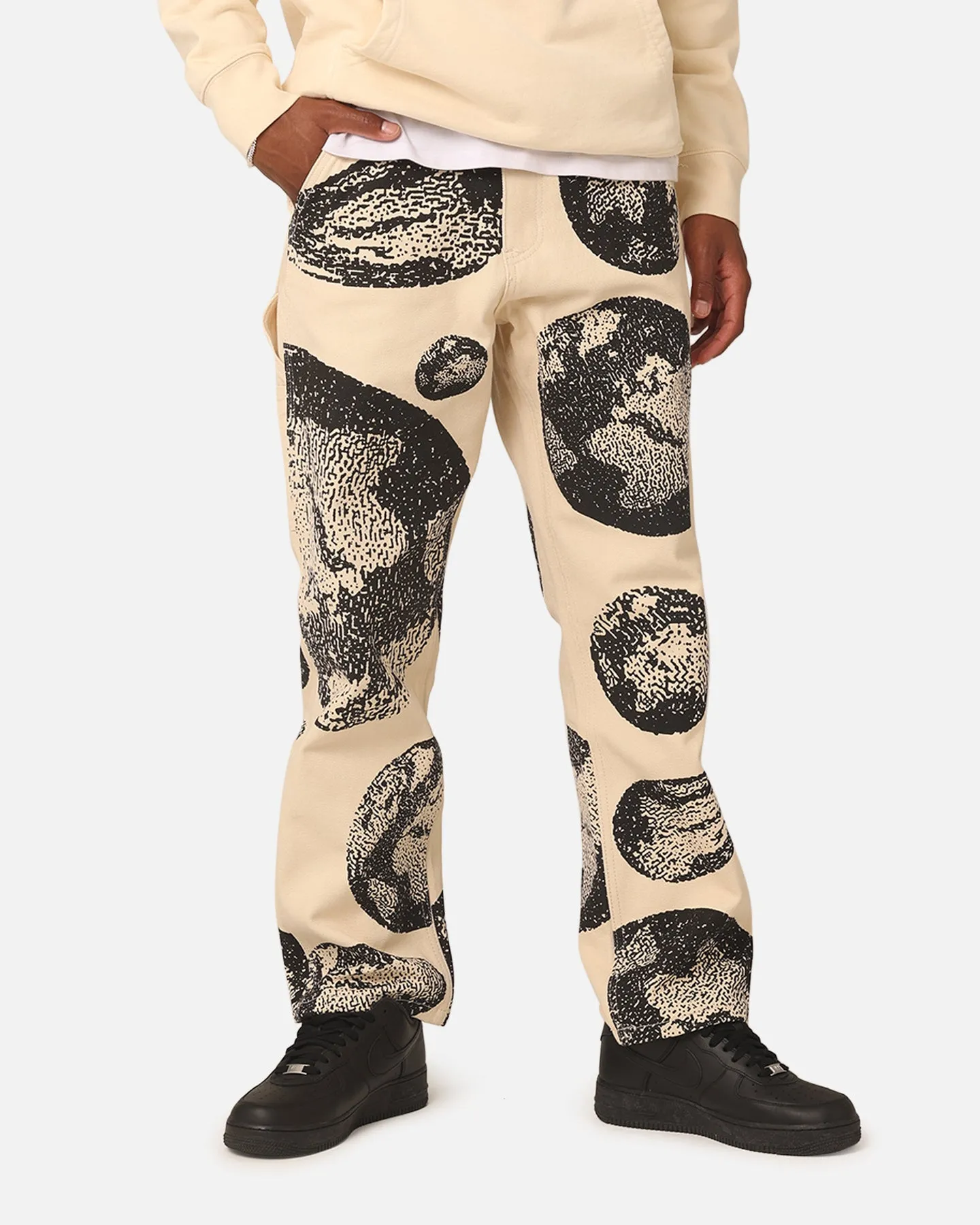 Shopping Day Vibrant Office Wear Beach Day Breathable Market Carpenter Pants Ecru