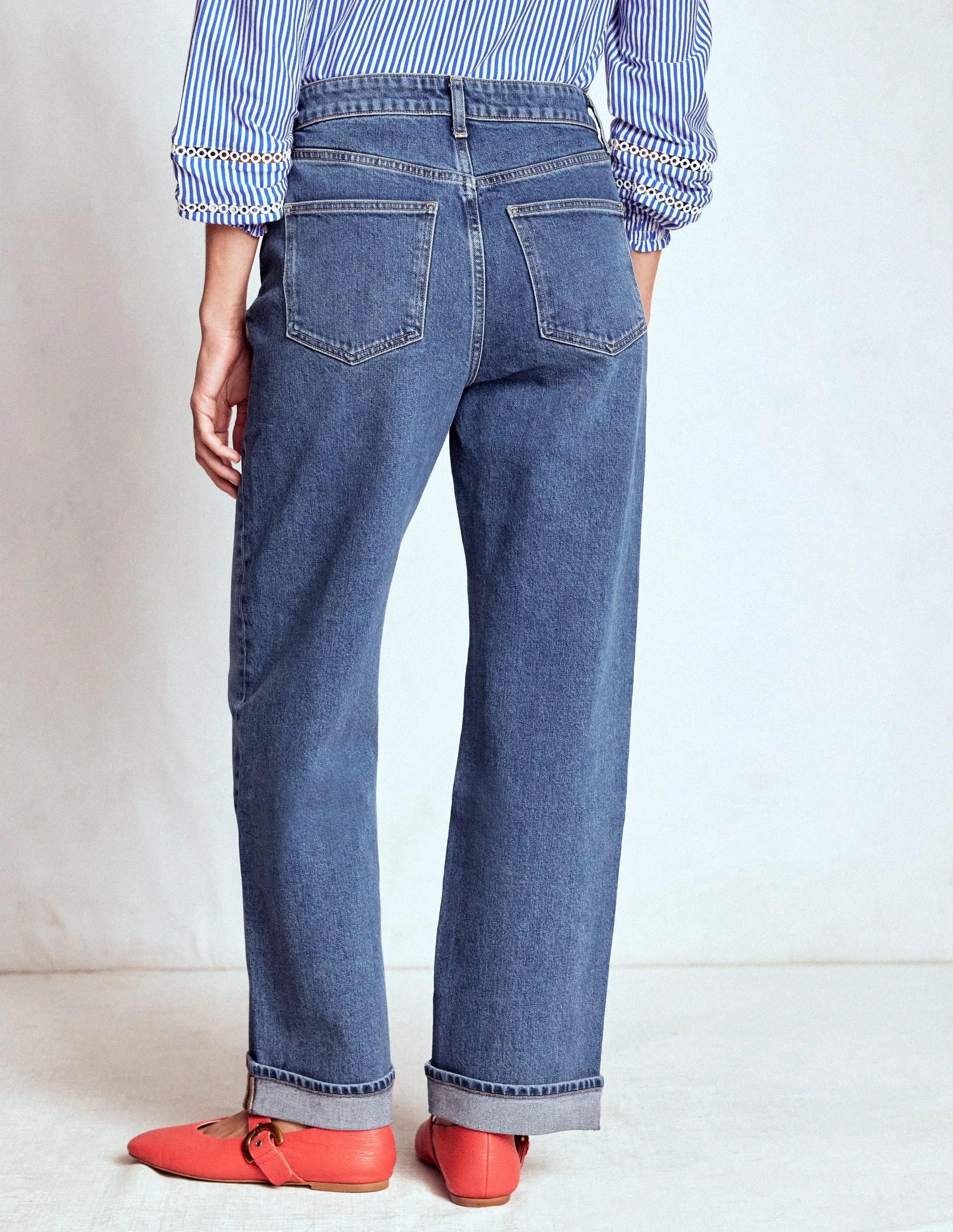 Mid Rise Stretch Jeans-Mid Vintage Ultra Basic