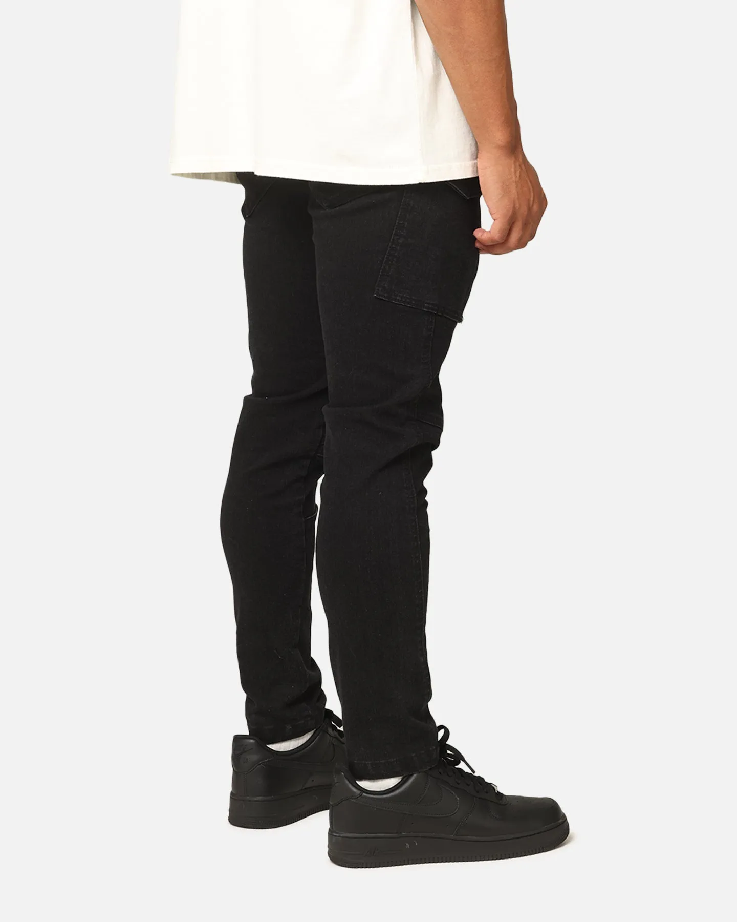 Saint Morta Skinny Cargo Jeans Vintage Black Core Item