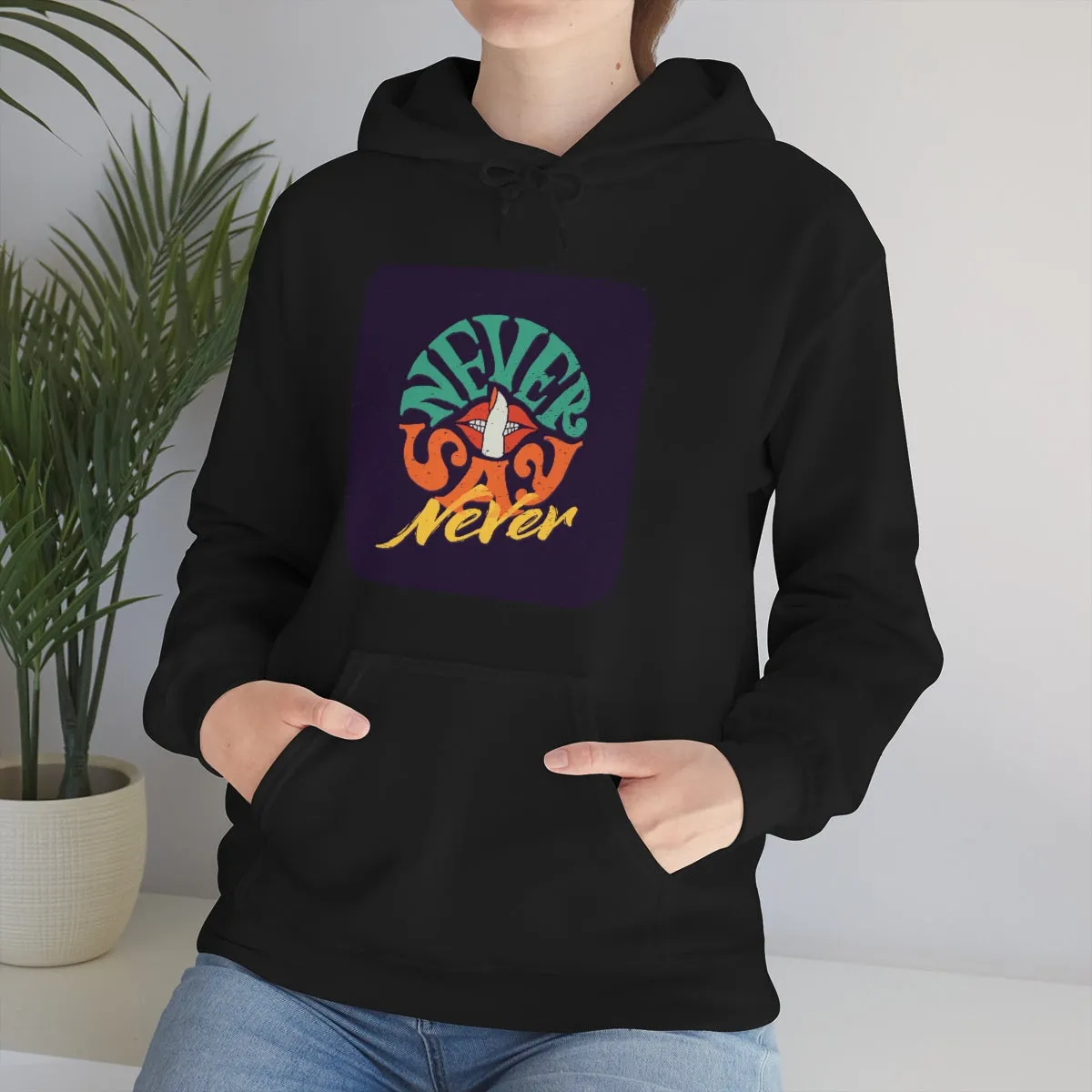 Ladies Hooded Sweatshirt Bee like Brushed Interior Texture
