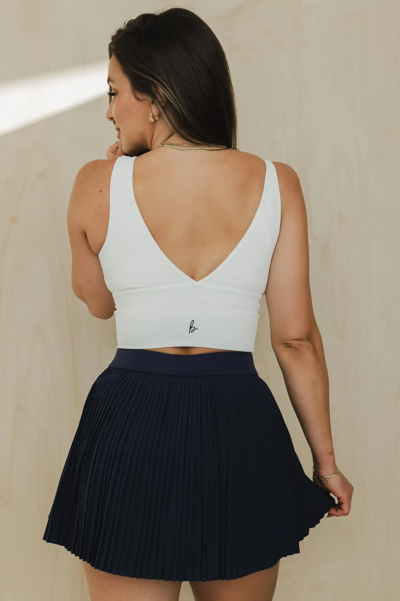 Ultrasonic seams Deep V Crop