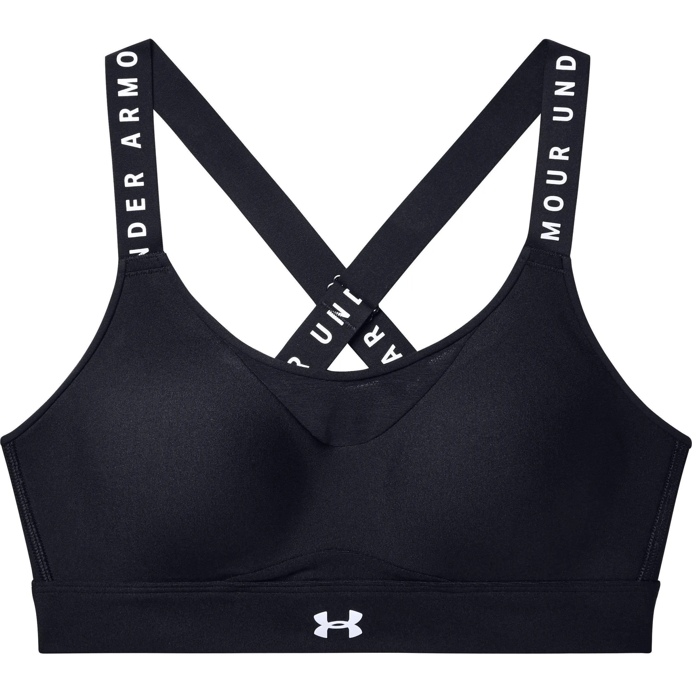 Under Armour Infinity High Womens Sports Bra - Black cyclists Pilates
