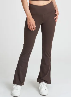 Casual Wearer School Sports Ultra Light Plus Size Side Slit Flare Legging