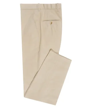 Light Khaki Cotton Dress Pant Comfortable Fit Wear