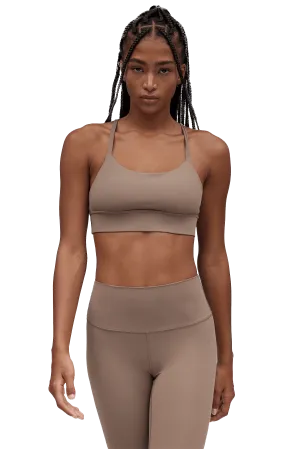 SPORTS BRA LONGLINE - Tan Upper body workouts Breathable Mesh Panels