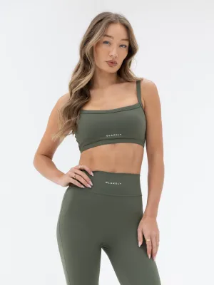 Ultimate Sports Bra - Khaki Green Soft versatile material