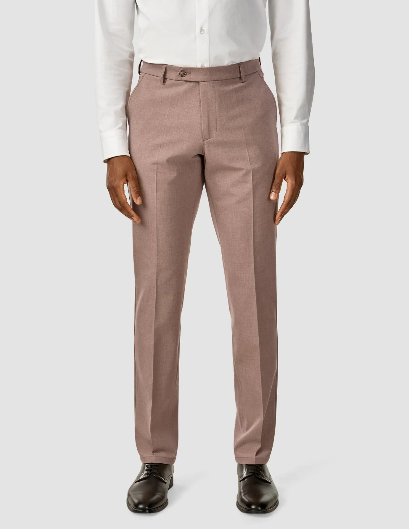 Essential Suit Pants Regular Dusty Lilac Melange Anti Pilling Textile