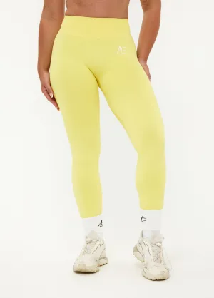 Summer Wear Minimalist Style Sportlegging Solar Yellow