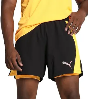 Faux Leather Bright Colors Puma Velocity Ultraweave 2 In 1 Mens Running Shorts - Black