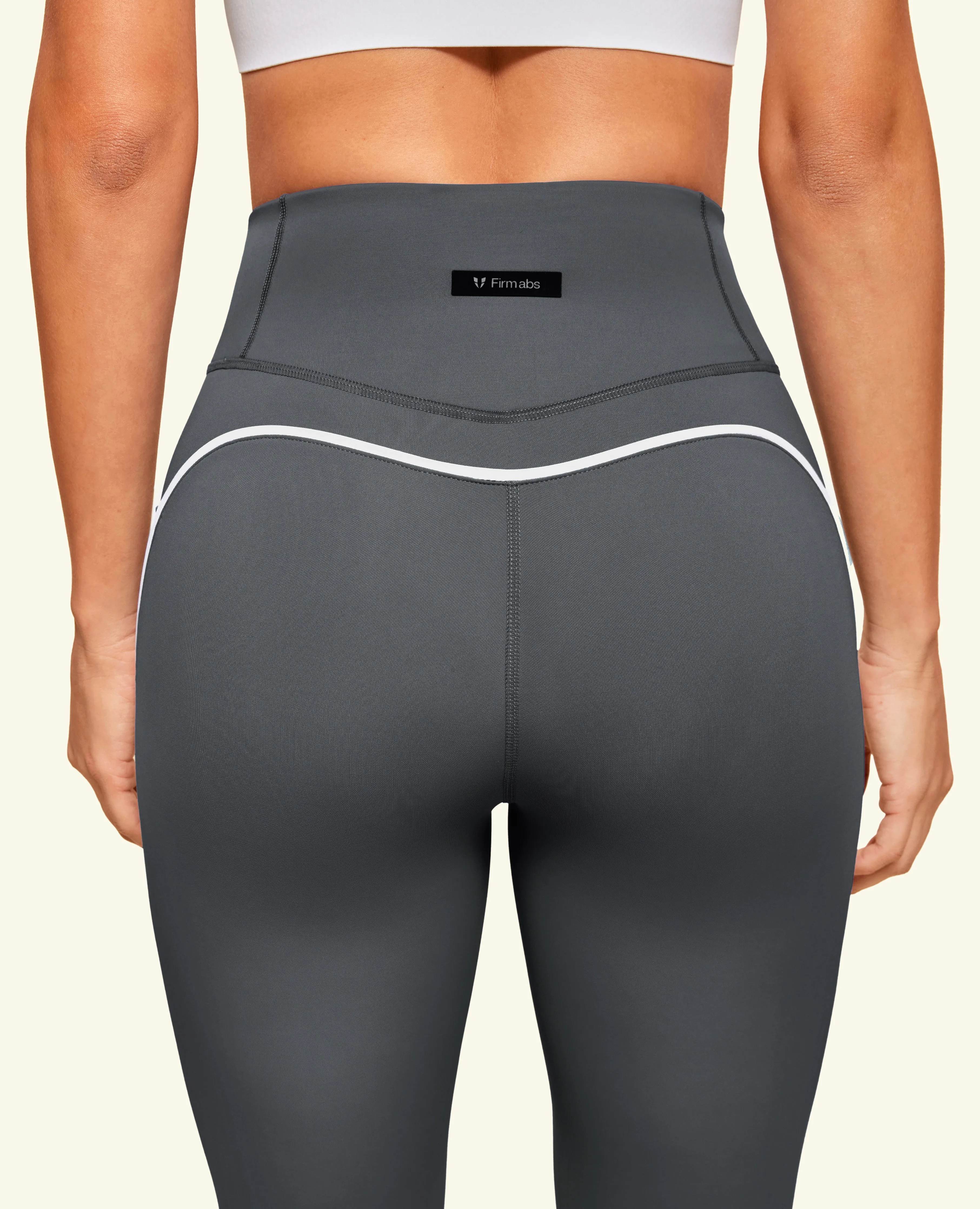 Zip Front High Waist Pocket Leggings - Grey For Teens Indoor Exercise