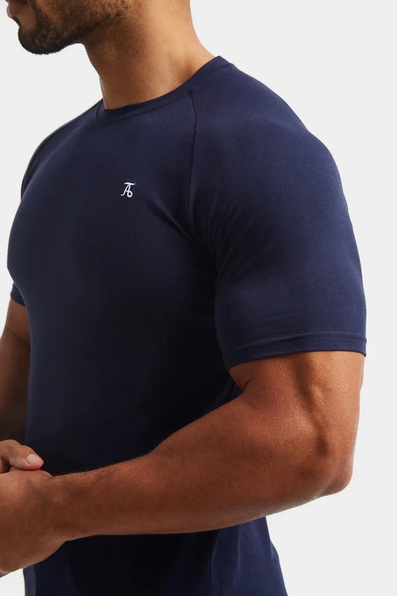 Premium Athletic Fit T-Shirt in True Navy EcoFriendly Dye Perfect Comfort