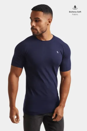 soft look casual and comfortable Premium Athletic Fit T-Shirt in True Navy
