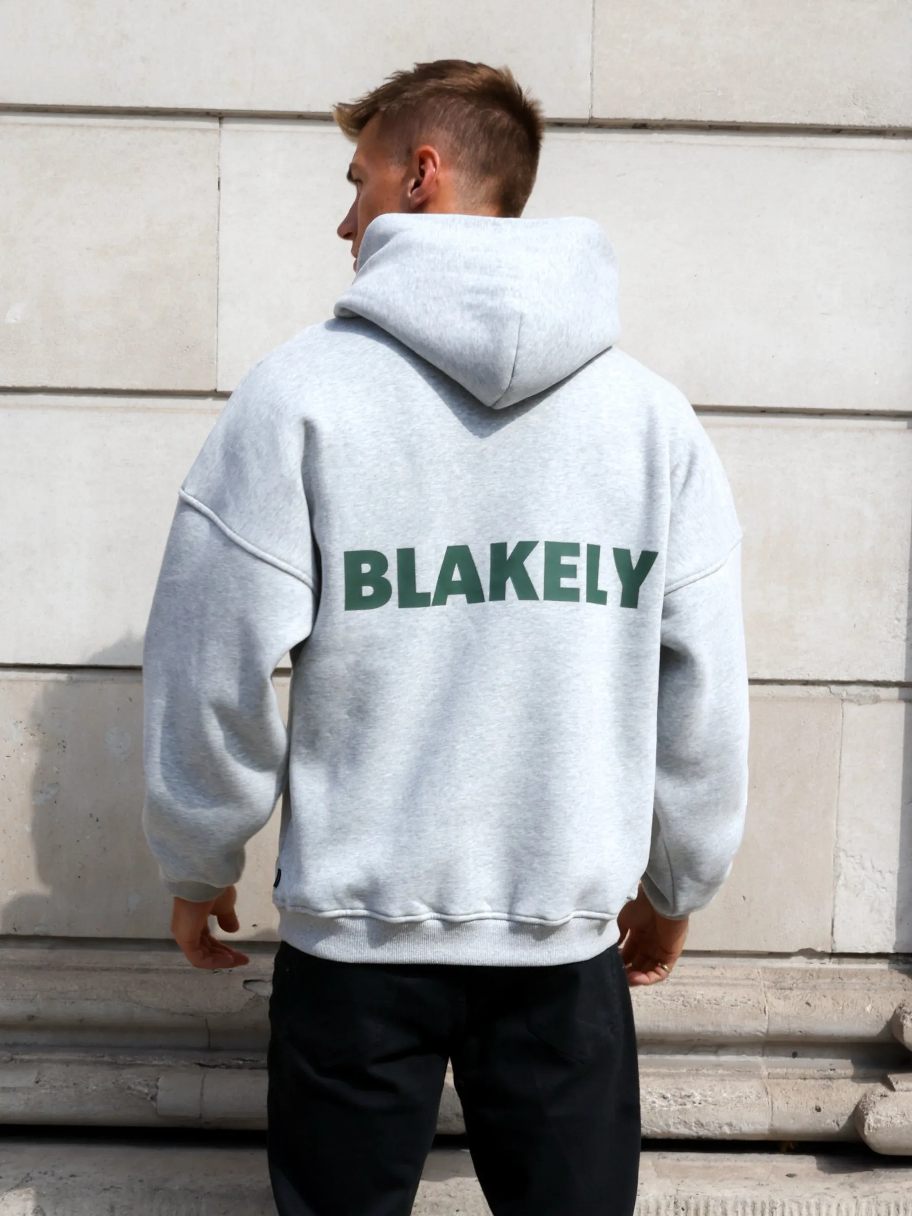Owl like Arlo Relaxed Hoodie - Marl Grey