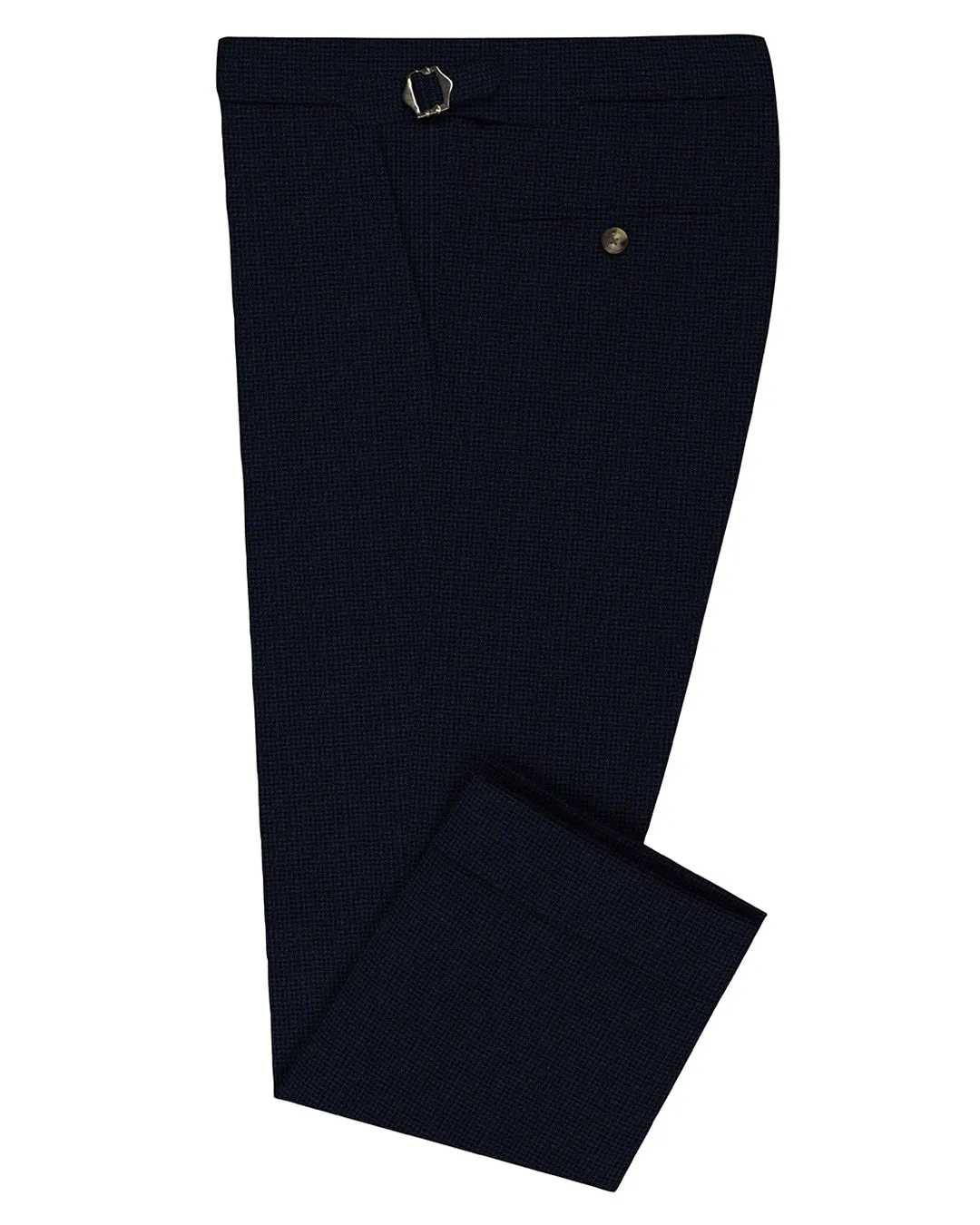 Tear Resistant Weave Loro Piana: Dark Blue Checks