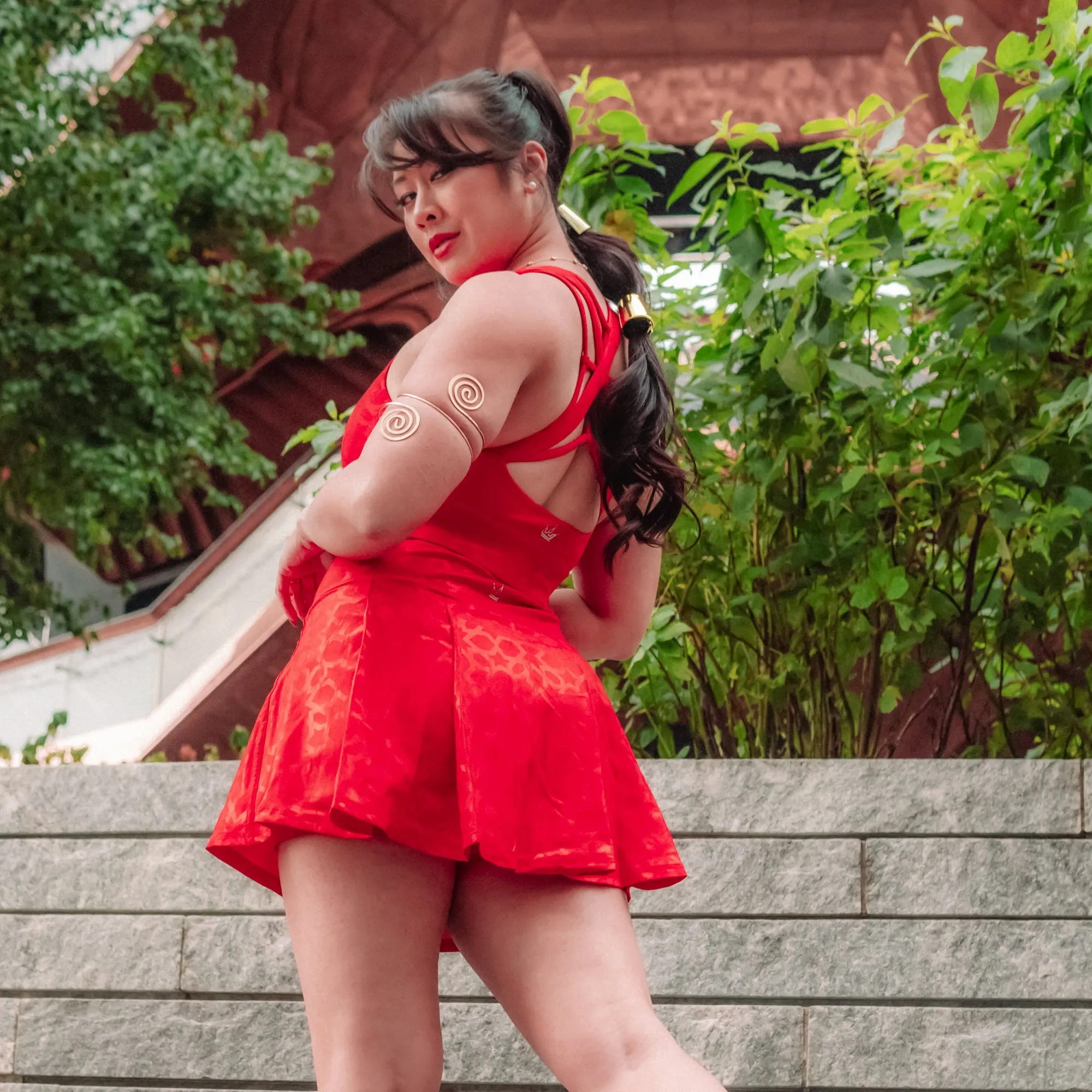 Arabian Nights Princess Athletic Skort - Red All weather